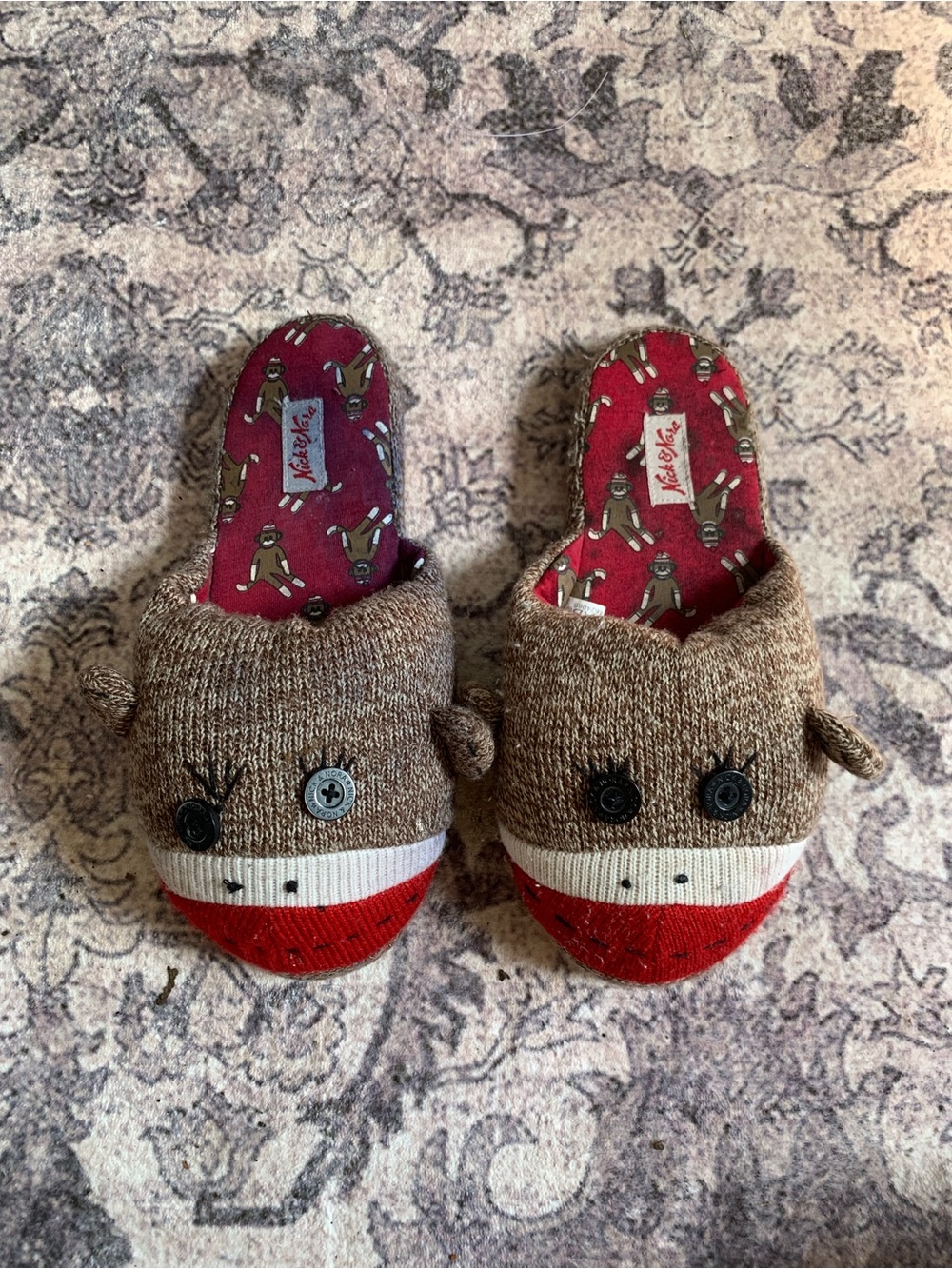 Sock Monkey Slippers